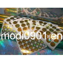 Hot Sale Custom Make Your Own Hologram Sticker, Silver Background Hologram Sticker